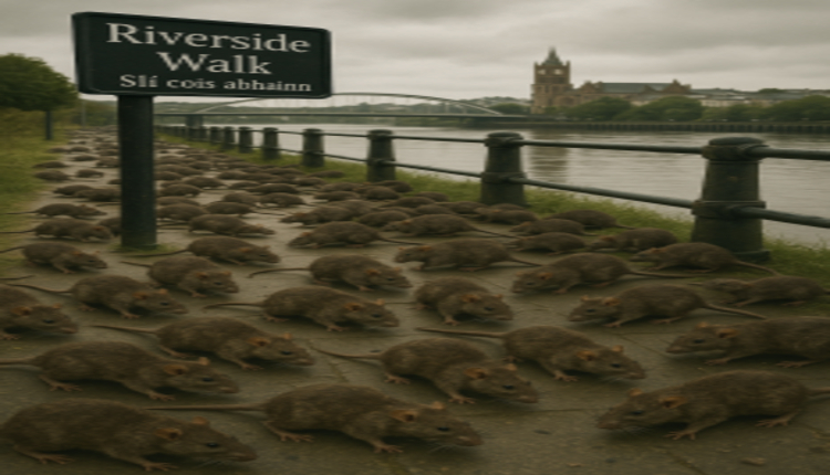 Rat infestation on Derry's Riverside Walk