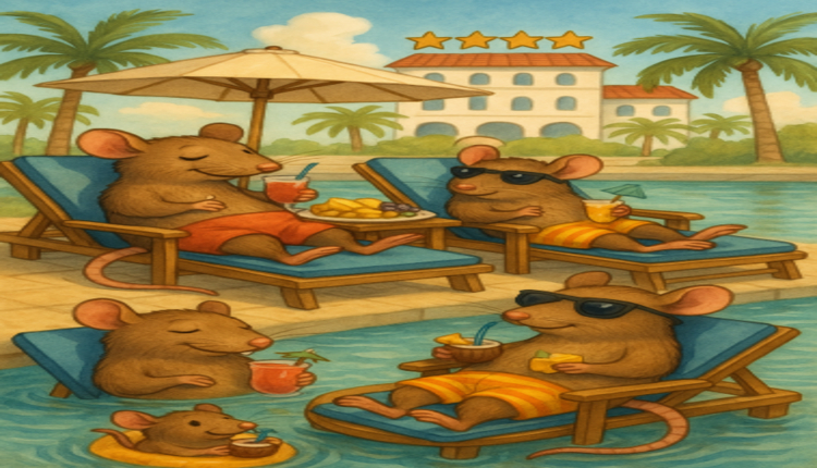 Riverside rats 'enjoying five star all-inclusive holiday