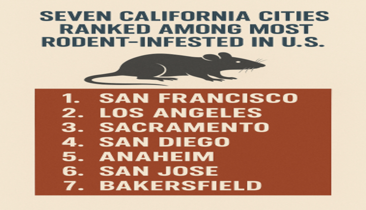 Seven California cities ranked among most rodent-infested in U.S.